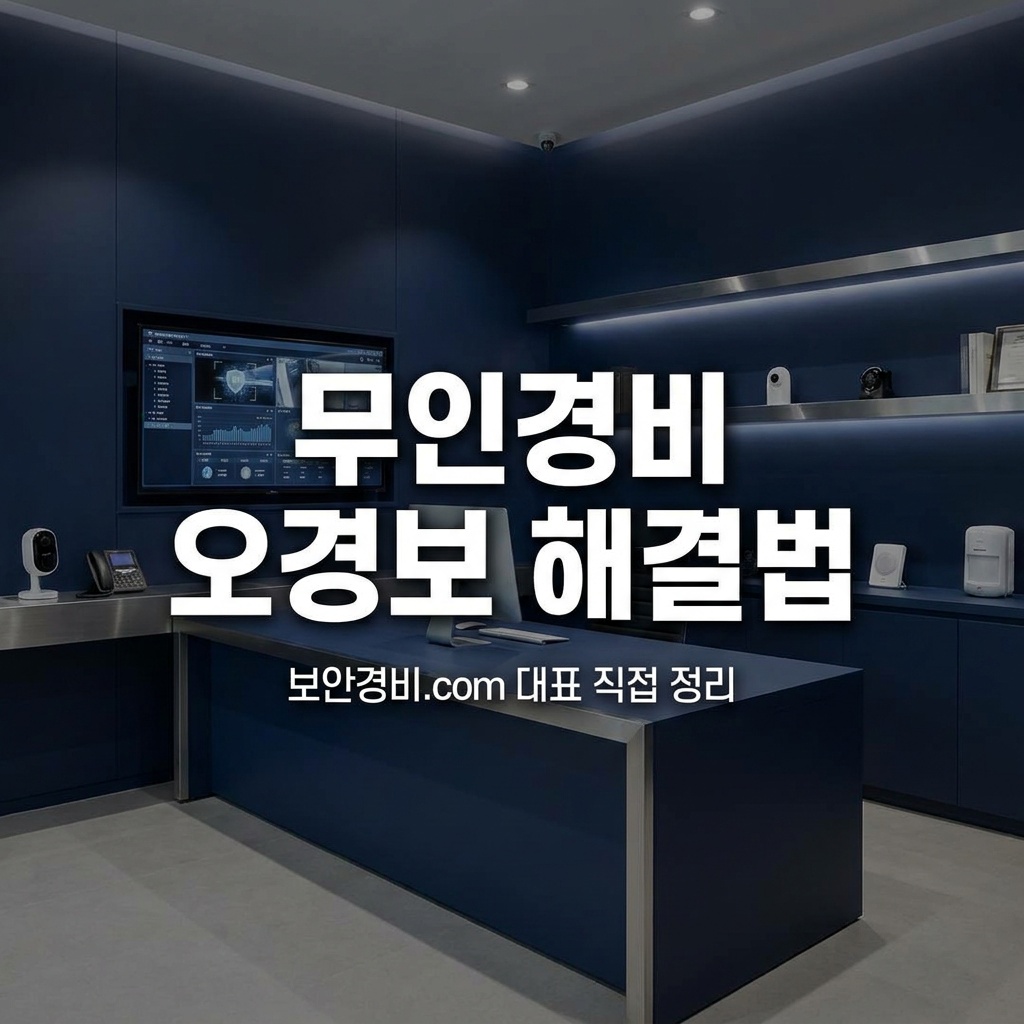 무인경비 오경보 원인과 해결법 정리 — 보안경비.com 대표